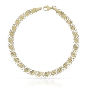 Pulsera oro 18kl tallada - 5mm