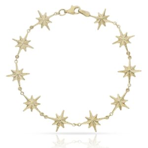 Pulsera oro 18kl rosa de los vientos - 12mm