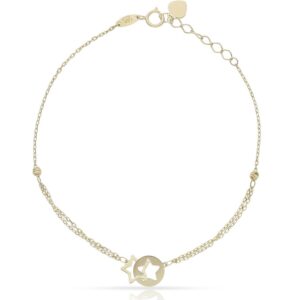 Pulsera oro 18kl estrellas