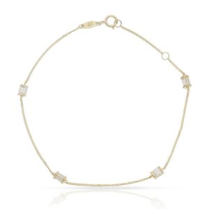 Pulsera oro 18kl circonitas