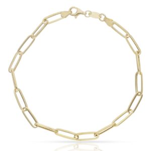 Pulsera oro 18kl eslabones ovalados - 4.50mm