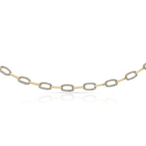 Pulsera oro 18kl bicolor circonitas
