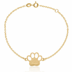 Pulsera oro 18kl huella