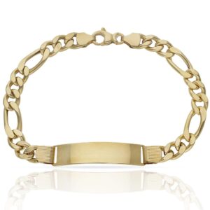 Pulsera oro 18kl 3x1 placa