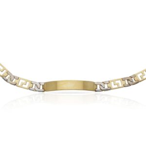 Pulsera oro 18kl fundida placa
