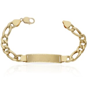 Pulsera oro 18kl hueca 3x1 placa
