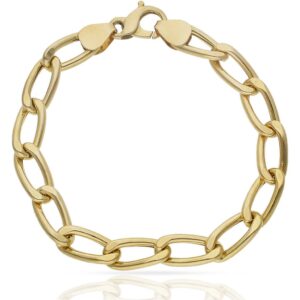 Pulsera oro 18kl hueca figaro