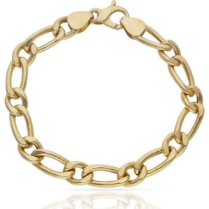 Pulsera oro 18kl hueca 1x1