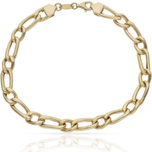 Pulsera oro 18kl hueca 1x1