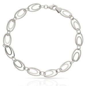 Pulsera oro blanco 18kl