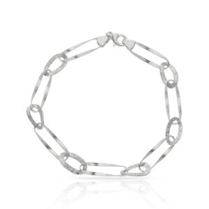 Pulsera oro blanco 18kl