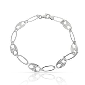 Pulsera oro blanco 18kl