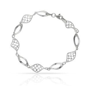 Pulsera oro blanco 18kl