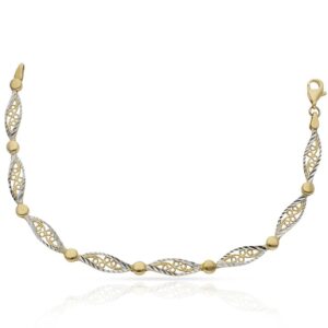 Pulsera oro 18kl bicolor