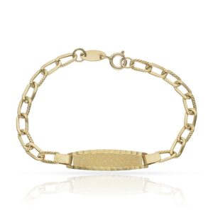 Pulsera oro 18kl placa