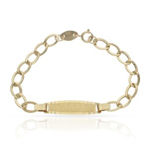 Pulsera oro 18kl placa