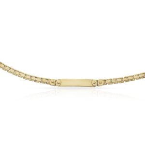 Pulsera oro 18kl placa