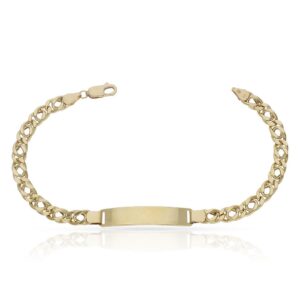 Pulsera oro 18kl barbada doble