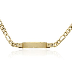 Pulsera oro 18kl hueca 3x1 placa
