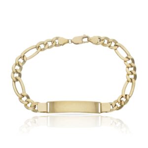 Pulsera oro 18kl 3x1 con placa