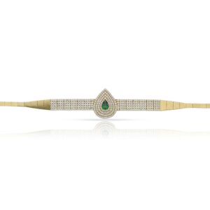 Pulsera oro 18kl crisopal y circonitas