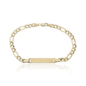 Pulsera oro 19kl 3x1 con placa