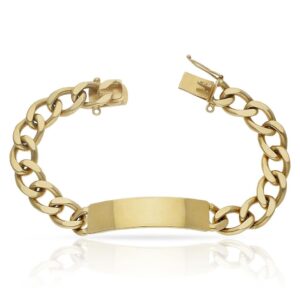 Pulsera oro 18kl fundida placa