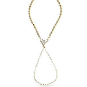 Pulsera oro 18kl dedo corazon