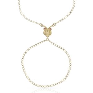 Pulsera oro 18kl dedo buho