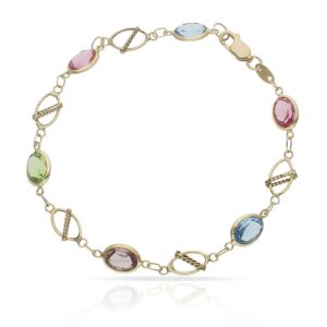Pulsera oro 18kl colores
