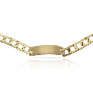 Pulsera oro 18kl maciza placa