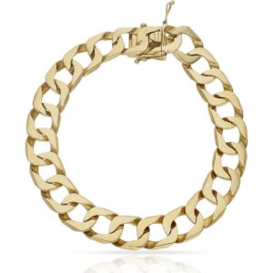 Pulsera oro 18 kl fundida - 12mm
