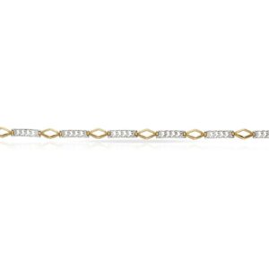 Pulsera oro 18kl bicolor