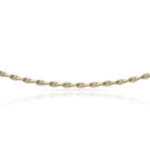 Pulsera oro 18kl troquelada