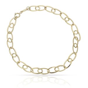 Pulsera oro 18kl hueca