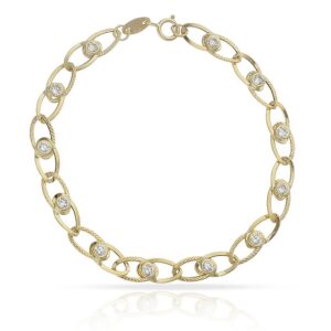 Pulsera oro 18kl circonitas