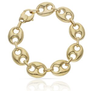 Pulsera oro 18kl hueca calabrote - 18mm
