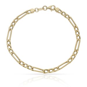 Pulsera oro 18kl hueca 3x1 - 4mm
