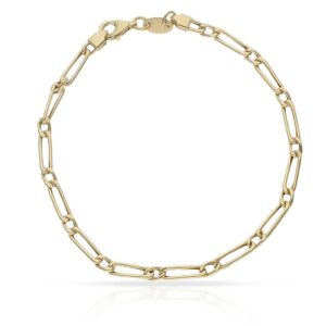 Pulsera oro 18kl hueca 1x1