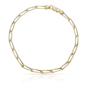 Pulsera oro 18kl hueca figaro