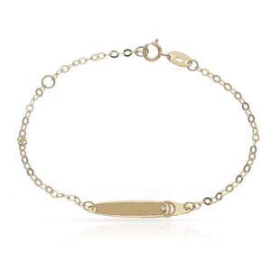 Pulsera luna oro 18kl circonita
