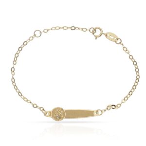 Pulsera oro 18kl oso circonita