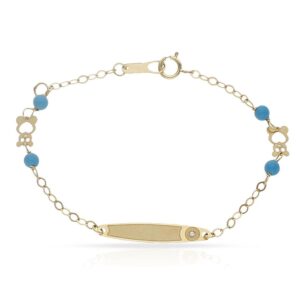 Pulsera oro 18kl circulo circonita