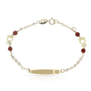 Pulsera oro 18kl circulo circonita