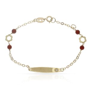 Pulsera oro 18kl circulo circonita