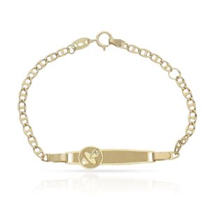 Pulsera oro 18kl chupete circonita