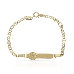 Pulsera oro 18kl reloj circonita
