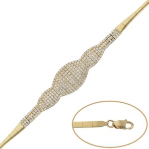 Pulsera oro 18kl circonitas