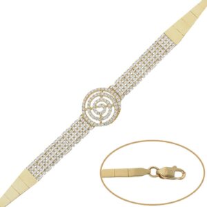 Pulsera oro 18kl circonitas