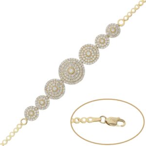 Pulsera oro 18kl circonitas